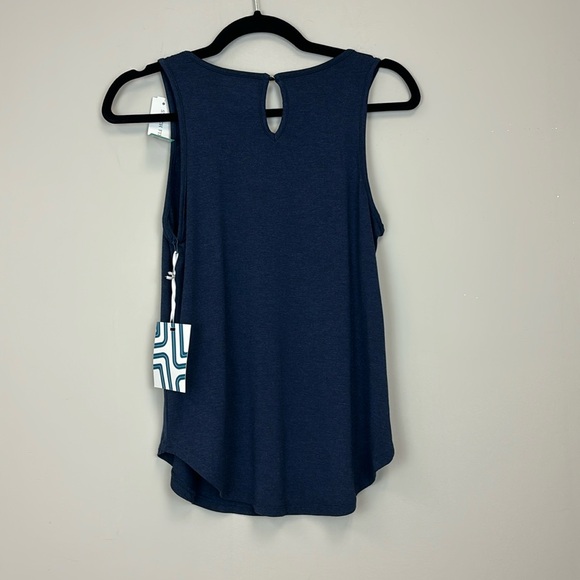 Market & Spruce Merrit One Pocket Knit Tank Top Navy Blue Size XSP NWT - Picture 4 of 4